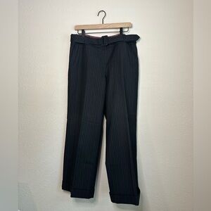 Talbots Charcoal Grey Belt Pants Size 12 Petite